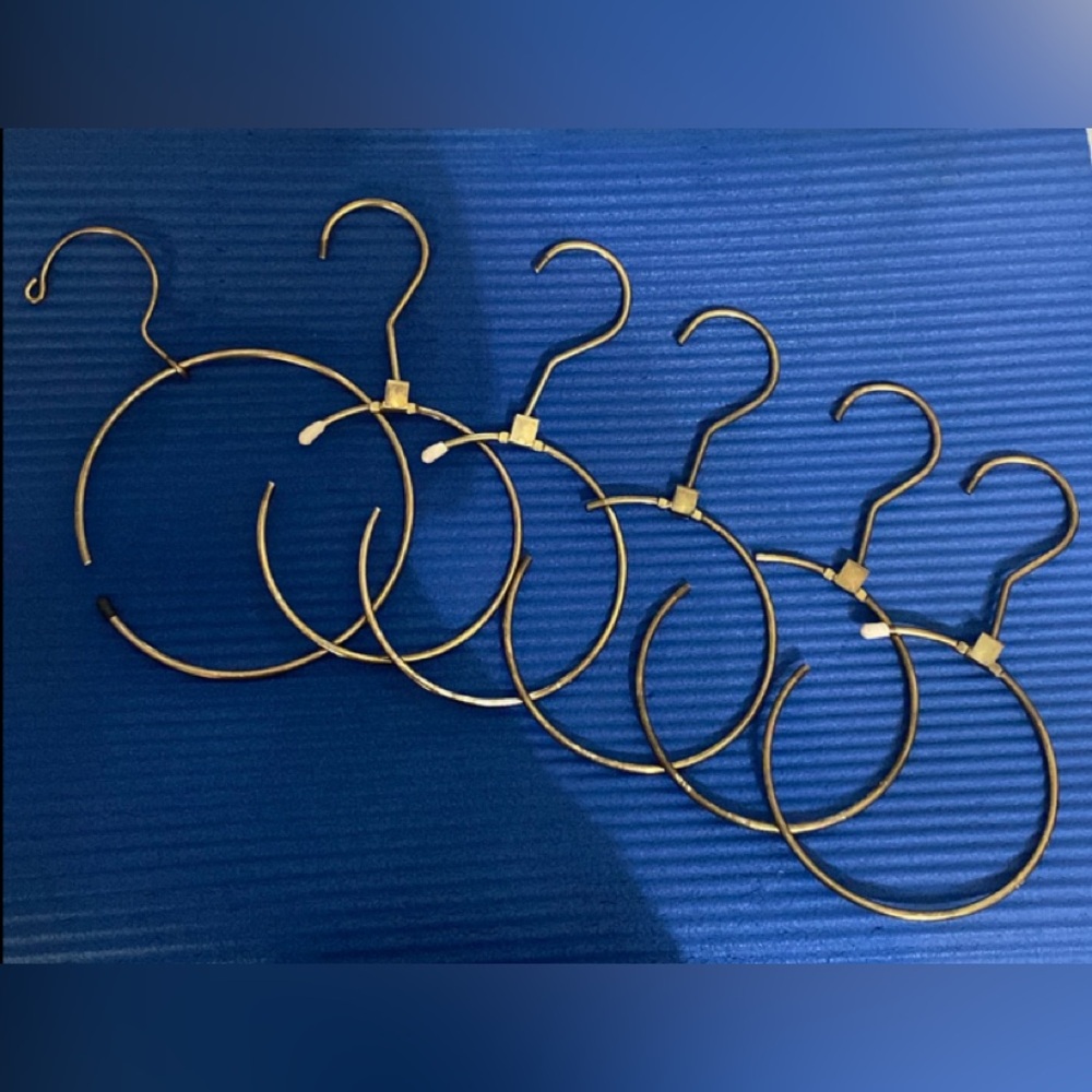 Organize It All Belt/Scarf Brass Rings - set of 6
